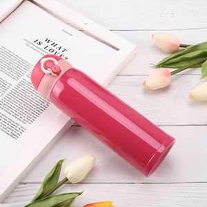 500ml <b>Flip</b> Lid Water <b>Bottle</b> Double Wall Vacuum Insulated Stainless Steel Sports Tumbler - Product Image 1