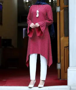 Großhandel kleid casual hijab-2021 Frauen langen Rock zweiteiligen Top neuesten muslimischen Kleider Hijab Designs billige Tupfen Eastern Diamond Freizeit kleider