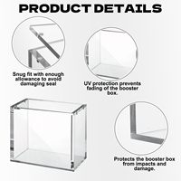 Boîte magnétique moderne personnalisée en acrylique avec design portable et fermeture magnétique – Coffret cadeau pour collectionneurs de cartes