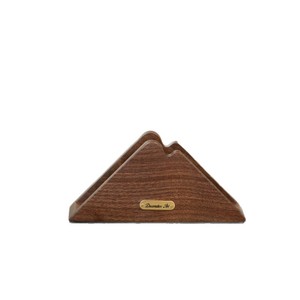 Solid Wood <b>Tissue</b> Holder Walnut <b>Color</b> Food Grade Material Front Of House Service - Product Image 5