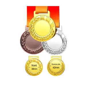 Hersteller entwirft Ihre eigene individuelle Medaille Zinklegierungs-Medaille Gold Silber Kupfer Metall Preis Marathon Sport-Medaillengürtel