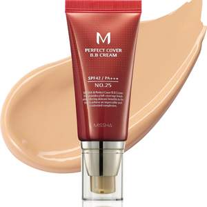 Missha M Perfect Cover Bb Cream No.25 Warm Beige Spf 42 Pa+++ Crema Hidratante con Color para Todo Tipo de Piel - Product Image 1