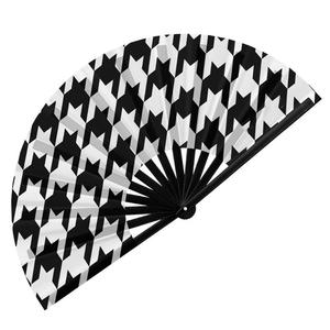 Éventails claquant de 13 pouces personnalisés, grands éventails en plastique et bambou, éventails de danse portatifs à sublimation, imprimés avec logo - Product Image 3