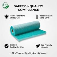 Filtre à air en fibre de verre enduite durable de qualité supérieure, média de filtration de particules efficace pour les systèmes de ventilation des restaurants