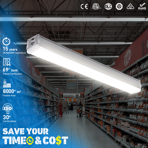 Lumen cao 220V 6500K 40W 4ft 8ft tích hợp <span class=keywords><strong>T5</strong></span> đôi Tubo de luz tuyến tính ống đèn thương mại nhôm <span class=keywords><strong>LED</strong></span> Batten đèn - Product Image 1