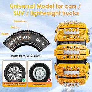 Nouvelles chaînes à neige universelles pour pneus de voiture - Alliage de titane et acier, accessoires de pneus élargis et épaissis - Product Image 6