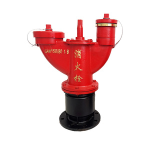 Premium-Qualität Duktiles Gusseisen Außen-Feuerlöschhydrant PN16 Druckklassifizierung Doppelauslass Hohe Durchflusskapazität für Kommunale Brandbekämpfung - Product Image 4