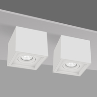 Dim to warm dimmable down light IP44 carré réglable cob downlight led spot monté en surface
