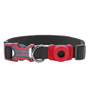 Nuevo <span class=keywords><strong>Collar</strong></span> para Perro con Funda de Silicona para Apple Airtag, Antipérdida, con Posicionamiento, de Nailon Puro, Estilo Instagram, con Diseño de Rayas - Product Image 3