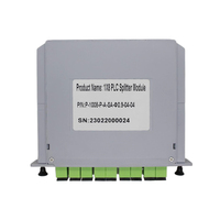Prix de gros 1x8 PLC Fiber Optical Splitter Box Fiber Optic Equipment 1x8 1x16 1X32 Passive Optical Splitter Cassette Sc/APC