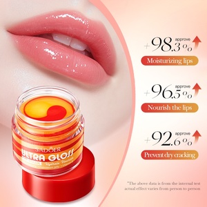Baume à lèvres bicolore hydratant, éclaircissant et nourrissant à la vitamine E, saveur fraise, <span class=keywords><strong>prix</strong></span> usine, en stock - Product Image 1