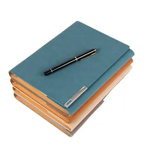 Kostenloser Versand A5 Leather Organizer Notebook Office Notepad Benutzer definiertes Schreib zubehör Buch