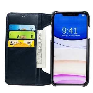 Di lusso di anti radiazione EMF stand 2in1 cassa del telefono mobile del cuoio genuino reale di vibrazione del cuoio del supporto di carta della cassa del raccoglitore per il <span class=keywords><strong>iphone</strong></span> - Product Image 6