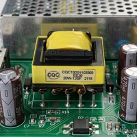 Transformateur haute fréquence EE20 20W 12V à faible perte avec noyau en ferrite, transformateur Flyback pour alimentation industrielle, transformateur PCB
