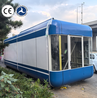 Remorque de cuisine mobile électrique de haute qualité pour la restauration rapide, chariot à café en acier inoxydable, camion à hot-dogs et à glaces, fournitures de restauration