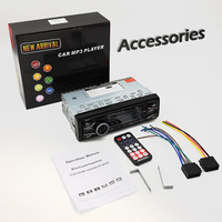 Radio con pantalla lcd para coche, reproductor de dvd, vcd, cd, mp3, mp4, usb, sd, 1 din, oferta