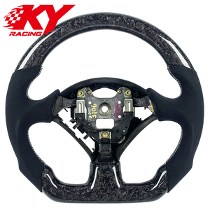 Accessoires intérieurs automobiles, volant sport en cuir et fibre de carbone forgée pour Honda S2000 S2K EP3 AP1 AP2 Acura RSX - Product Image 1