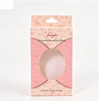 Boîte à fenêtre en carton écologique personnalisée avec poignée suspendue, impression offset et finition mate