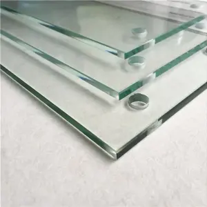 زجاج صيني مُقسى شفاف بتصميم يطفو على الماء مقاس 6 ملم و8 ملم و10 ملم بسعر المصنع لأغراض البناء