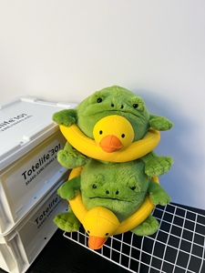 Peluches Ricky Rain Frog - 3 styles d'animaux en peluche, 2 styles de porte-clés et breloques de sac, rembourrées en coton PP, douces et câlines pour les jeunes - Product Image 2