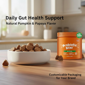 Probiotici per Cani Salute della Pelle e dell'Intestino Diarrea Occasionale Salute Digestiva Allergie Stagionali Olio di Salmone Integratori per Animali Domestici in Formato Morbido - Product Image 5