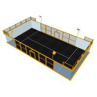 Fabricant de terrains de padel panoramiques en verre de haute qualité, terrains de paddle-tennis extérieurs