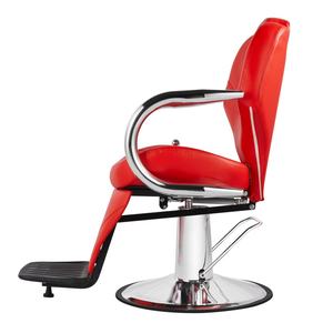 Kursi tukang cukur hidrolik, merah klasik nyaman kulit sintetis peralatan <span class=keywords><strong>Salon</strong></span> tata rambut penjualan langsung untuk wajah - Product Image 6
