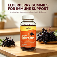 Gummies à la baie d'églantier pour soutenir le système immunitaire, saveur naturelle, sans colorants artificiels, 120 gummies, complément OEM