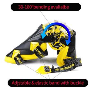Protections de <span class=keywords><strong>genoux</strong></span> de <span class=keywords><strong>motocross</strong></span> professionnelles personnalisées et flexibles pour adultes, protection complète en 2 parties, sports de plein air, tout-terrain - Product Image 5