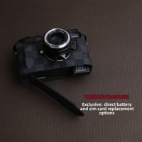 Funda Protectora de Cuero Genuino Hecha a Mano con Diseño Multifuncional de Lujo para Cámaras Leica M11/M10/M9/M8/Q3