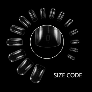150 pièces de formes doubles transparentes pour ongles carrés, grande taille, pour gel acrylique, extension rapide des ongles de pied - Product Image 5