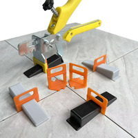 Espaceur de sol, niveleur de carrelage en porcelaine, accessoire de pose de carrelage, système de nivellement de carrelage, clips et cales de 1,0 mm et 2 mm pour accessoires de carrelage