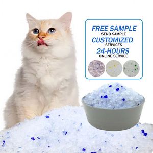 Litière pour chat en sable de silice écologique, 99 % sans poussière, contrôle des odeurs amélioré, biodégradable, très absorbante, agglomération rapide - Product Image 1
