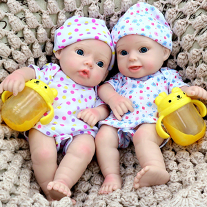 Bambole Reborn VTU da 11 Pollici, Realistiche e Morbide in Silicone, Set Completo di Moda per Bambini, Bambole Neonato Realistiche per Bambine e Bambini - Product Image 5