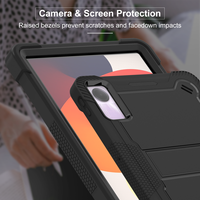 Coque robuste antichute PC+Silicone pour tablette Redmi Pad SE avec béquille, idéale pour l'école des enfants - Offre Spéciale