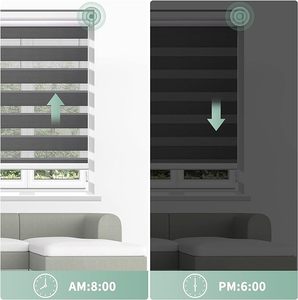 Tùy Chỉnh Màn Tự Động Điện Wifi Không Dây Cửa Sổ Rèm Màn Zebra Rèm Motarized - Product Image 2