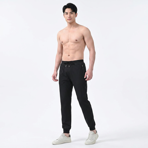 Pantalon de survêtement droit pour homme en mélange de coton, chaud, doux, respirant, écologique, décontracté, pour le sport, marque privée - Product Image 1