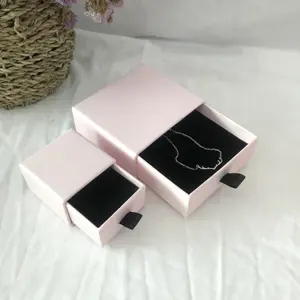 Черные подарочные коробки NBEAD, презентационная коробка с подкладкой, Подарочная коробка на день рождения, ожерелье, серьги, кольцо, картонные украшения