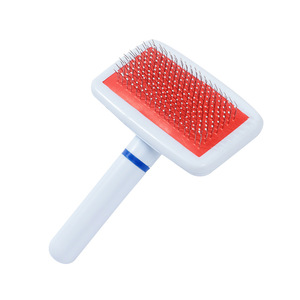 Peigne pour animaux de compagnie avec manche en plastique blanc, peigne à aiguilles à coussin d'air, peigne pour chien, peigne de massage pour chat, fournitures pour animaux de compagnie en gros. - Product Image 4