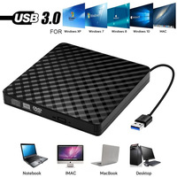 High Quality USB 3.0 Portable CD DVD Optical Drive Burner Writer External DVD Burner for Windows 10/8/7 Laptop & Desktop