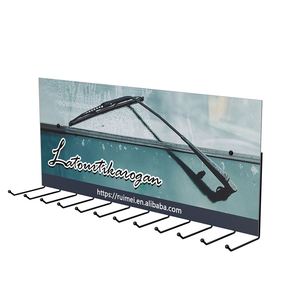 Support mural moderne pour essuie-glaces <span class=keywords><strong>de</strong></span> pare-brise à 12 crochets, support <span class=keywords><strong>de</strong></span> rangement et <span class=keywords><strong>de</strong></span> vente au détail pour atelier <span class=keywords><strong>de</strong></span> réparation automobile 4S, en fer - Product Image 1
