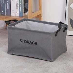 Factory Custom <b>Large</b> Laundry <b>Bag</b> Foldable Clothes Dirty Canvas Collapsible Laundry Basket Storage Baskets <b>Bins</b> - Product Image 4