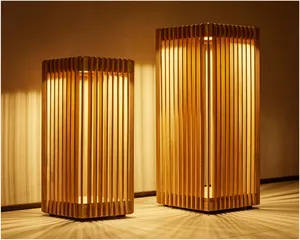 Sassanid OEM atemporal diseño japonés Interior Exterior Patio de bajo consumo <span class=keywords><strong>Porto</strong></span> Teak Solar Lantern Collection Dimmer - Product Image 4