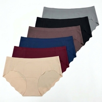 Precio de Fábrica al por Mayor, Bragas Personalizadas Delgadas de Cintura Media, Sin Costuras, Transpirables, con Corte Ondulado, Invisibles, para Uso Diario de Mujeres