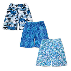 Shorts <span class=keywords><strong>de</strong></span> plage multi-imprimés pour hommes, séchage rapide, taille élastique, vente en gros d'usine - Product Image 2