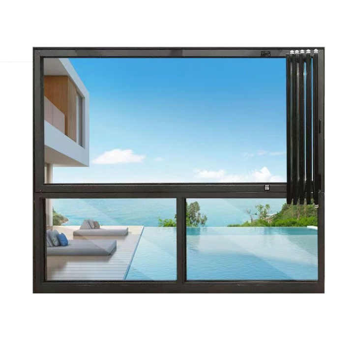 Soundproof Double Glazed Insulated Aluminium Glass Casement windows Design Impact Energy Efficiency Aluminum Window