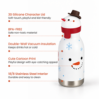 Bouteille d'eau isotherme en acier inoxydable 3D motif dessin animé Tairflask, très populaire pour Noël, cadeau pour enfants, idéale pour les voyages et les activités de plein air