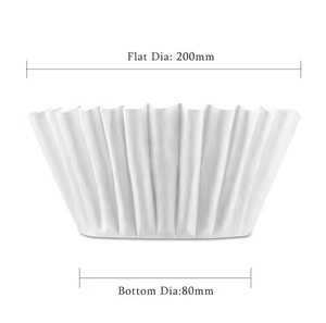 Papel de filtro de café al por mayor, uso de oficina, cafetera, filtros de papel desechables marrones y blancos para café por goteo - Product Image 3