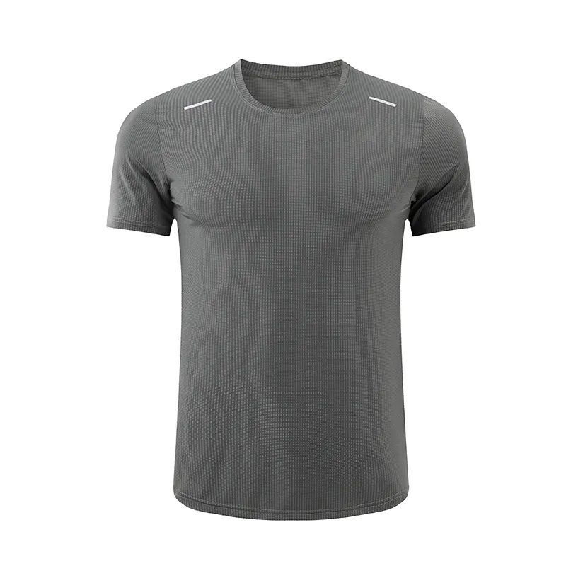 mens running fitness custom logo workout sportswear men quick dry polyester t shirts active training wear men clothes