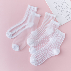 Nueva Colección de Verano: Calcetines de Mujer <span class=keywords><strong>Cass</strong></span>, Ligeros, Transparentes, a Rayas, Hasta la Rodilla, Modernos, Estilo Influencer - Product Image 2